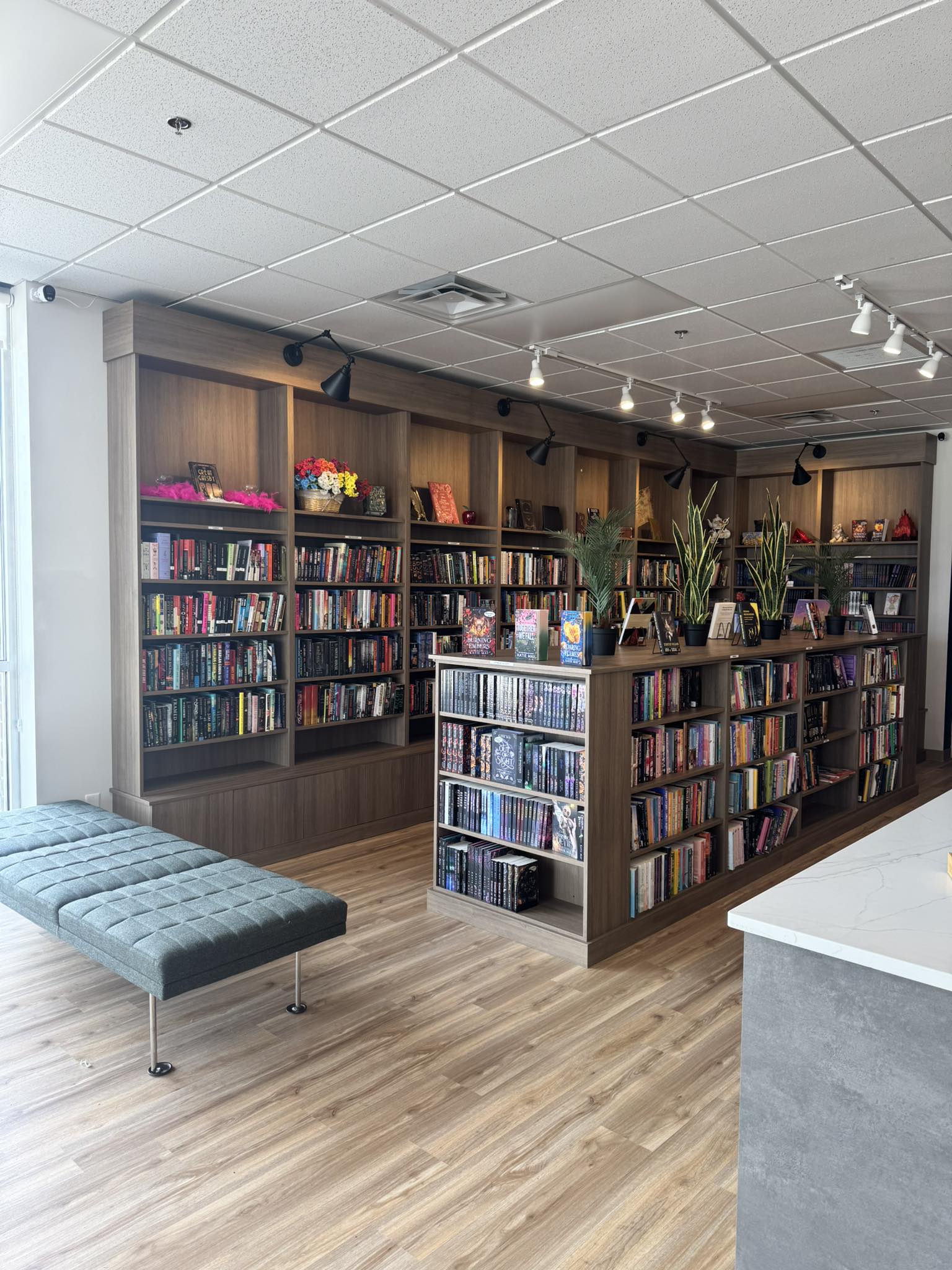 Store Interior with Seating Area